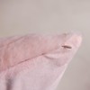 Demetex Lumbar Pillow Covers 12x20 Pink Fuzzy Fur Pillowcases Soft