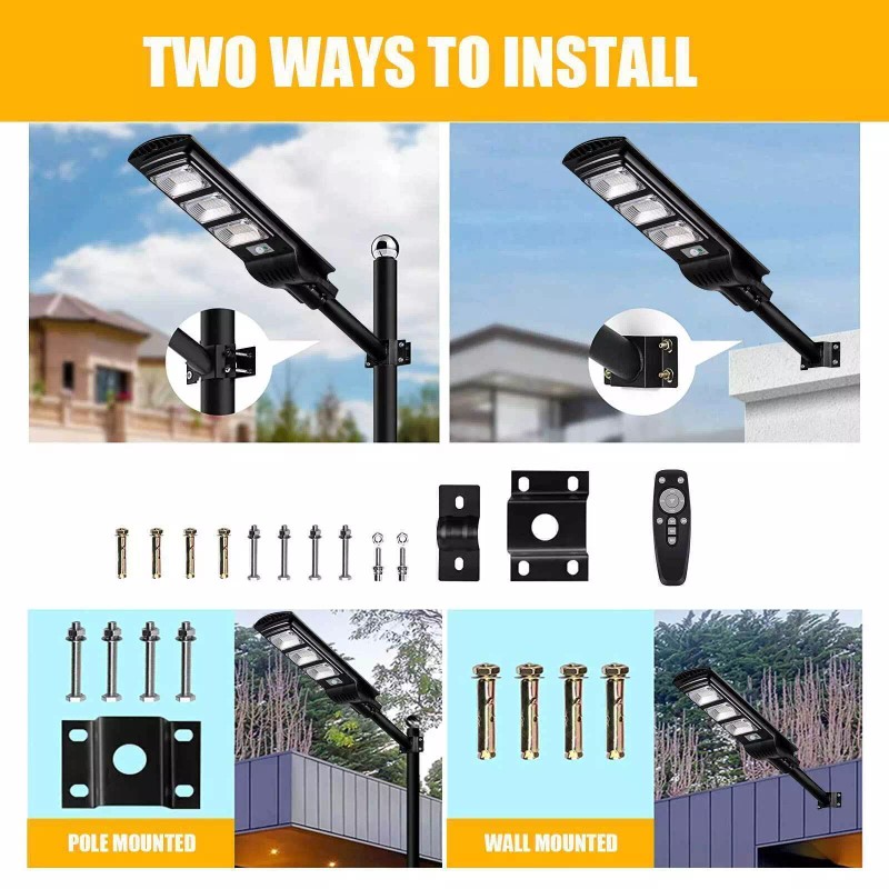 PFCTART 9000000LM Solar Street Light Outdoor Super Bright Dusk to