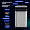 pouseayar 13Gallon 50L Stainless Steel Smart Trash Can with Motion