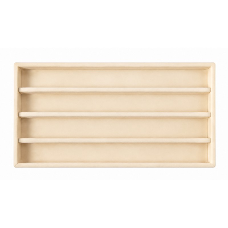 Velvet Jewelry Organizer Tray with Removable Dividers for Rings, Earrings,
