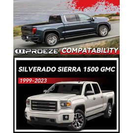 PROEZE 1" Leveling Lift Block Kit for 1999-2023 Silverado Sierra 1500 2WD 4WD, 1 inch Rear Black Leveling Lift Block Kit Extended Square U-Bolts