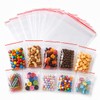 Pakomat Zip Bags, Pack of 100, Zip Pockets, Snap Closure,