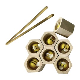 Colcolo Beehive Game Matching Game Fine Motor Skill Toy Wooden Toy Animals Early Education Toy for Kids Infant Toddlers Xmas Gifts