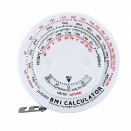 Cinta Métrica Corporal BMI,Cinta Antropométrica Retráctil 150 cm,Cinta De Medir Corporal,Estadimetro,Redonda Retráctil Fitness,Adecuada para Costura,Medición General y Ejercicio Físico