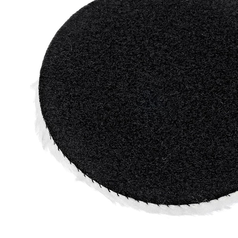 sourcing map 4-Inch 16Pcs Wool Polishing Pad Hook and Loop