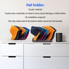 2Pcs Hat Holder Acrylic 14 Slots Non Slip Multifunctional Baseball