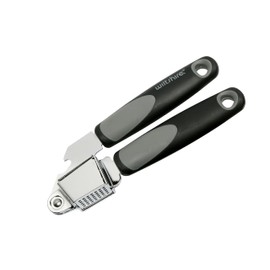 Wiltshire Classic Garlic Press, Stainless Steel, Garlic Crusher, Garlic Mincer, Anti-Slip Soft Touch Handle, 23x7x3cm, Black Grey & Silver