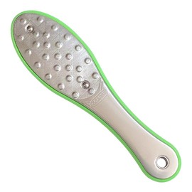 Heel Care, Exfoliating, Double-Sided Special Stainless Steel, Foot Care, Heel File (Green)
