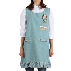 Hanui Tongsang Daycare Apron One Piece Apron Big Size (77~88), Gray Gray_M Size (55~66)M Size (55~66) / 하늬통상 어린이집앞치마 원피스앞치마 빅사이즈(77~88), 그레이그레이_M사이즈(55~66)M사이즈(55~66)
