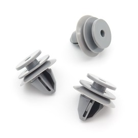 VVO Fasteners Plastic Side Skirt, Sill Moulding Cover Trim Clip, Grey (Pack of 10)