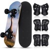Honoson 7 Pcs Skateboard for Toddlers Beginners Knee Elbow Pads