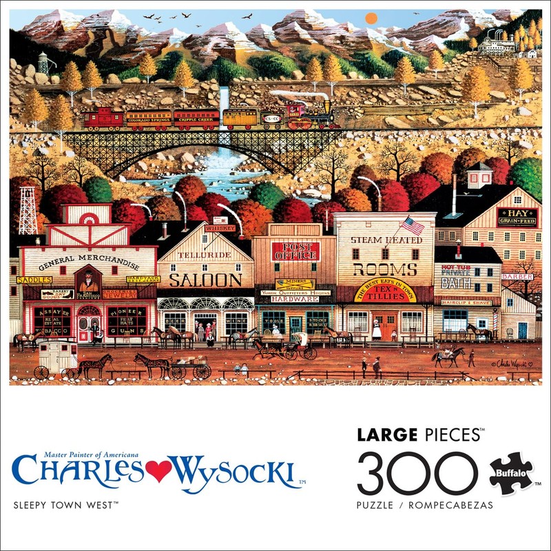Buffalo Games - Charles Wysocki - Sleepy Town West -