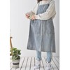 Pincy Denim Apron Cross Back, Unisex Adjustable Bib Apron with