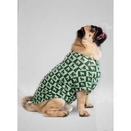 Pooch Mode Pug and Frenchie Tee (Green) (Large)