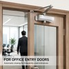 Heavy-Duty Automatic Hydraulic Door Closer for 55-143 lb Doors