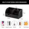 PUSU Desk Organizer, PU Leather Desktop Organizers and Accessories, Office
