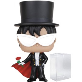 Funko Pop! Anime: Sailor Moon - Tuxedo Mask Vinyl Figure (Bundled with Pop Box Protector CASE)