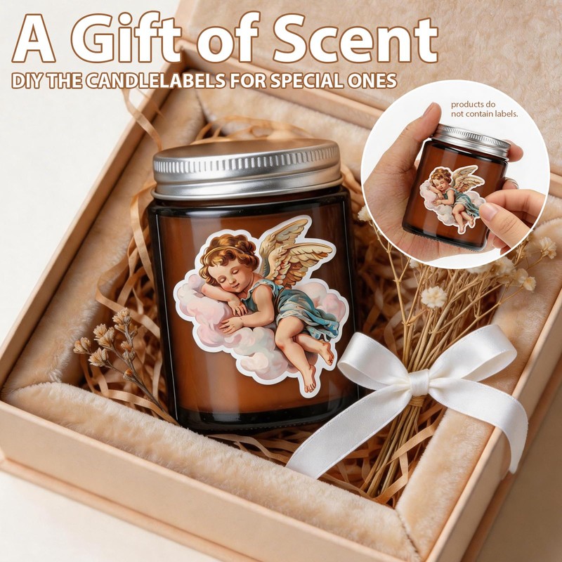 Trxvxo 24 PCS 6oz Bulk Mini Scented Soy Candles Gift