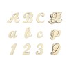 2 Inch 458 Pcs Wooden Cursive Letters Numbers Crafts Unfinished