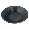 King LODE Prospecting Gold Pan - Made in USA (Black,
