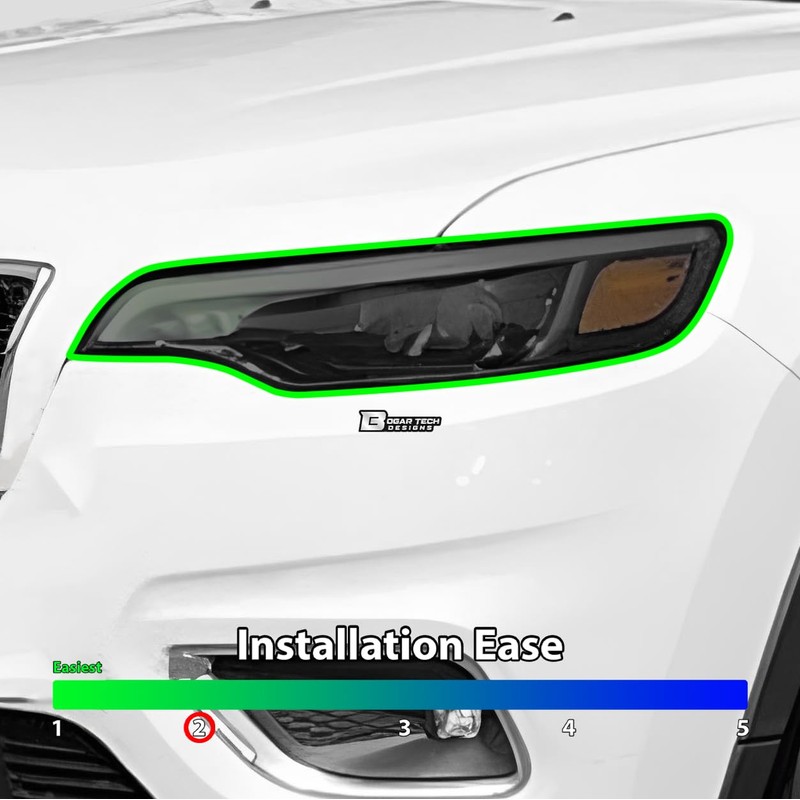 BOGAR TECH DESIGNS Full Headlight Head Light Tint Kit Compatible