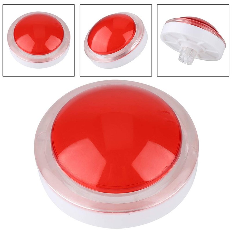 Tissting 100mm Game LED Light Button, 12V Lit Illuminated Push