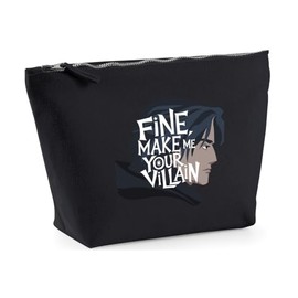Hippowarehouse Fine Make me Your Villain Printed Make up Cosmetic wash Bag 18x19x9cm