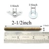 Pro Bamboo Kitchen 8pcs Hanger Bolt 1/4x2-1/2inch Double Headed Screws