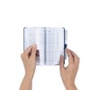 Evelay Address Book A-Z Blue Index Hard Back Cover Slim