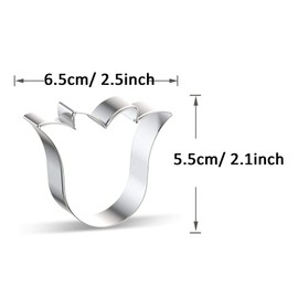 WJSYSHOP Tulip Flower Cookie Cutter - A