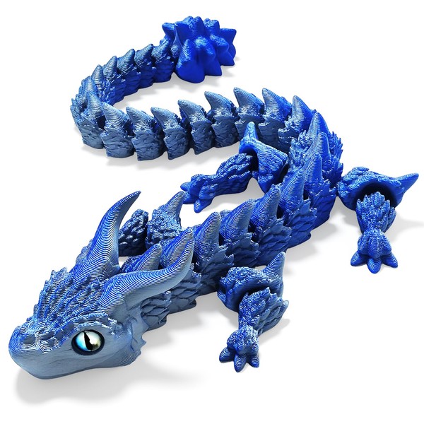 TEAONE 3D Printed Dragon, Articulated Dragon Fidget Toy for Home,