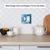 Blue Navy Marble 2 Group Switch Rocker Combination Wall Plate