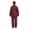Amaxer Flannel Pyjamas Men's 100% Cotton Pyjamas with Button Placket