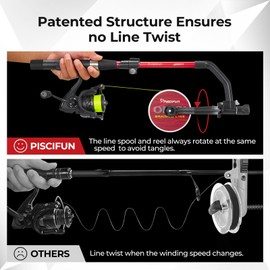 Piscifun Speed X Fishing Line Winder with Unwinding - Spooling Station for Spinning, Cast, and Spincast Reels
