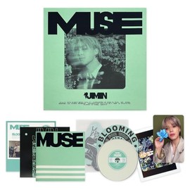 HYBE Ent. JIMIN OF BTS - [MUSE] (BLOOMING Ver.) Photobook + CD-R + Muse Card Set + Coaster + 2 Extra Photocards
