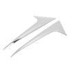 2Pcs/Set Rear Window Side Spoiler Wing Splitter Trim ABS Chrome