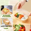 TINSKY 50 Pack 32 Oz Large Paper Bowls with Lids