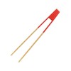 Fackelmann Bamboo Magnetic Toast Tongs with Red Handle (688917)