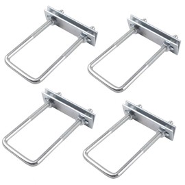 U-bolt M8 U bracket with thread U bolt square 4 pieces with nut frame washer