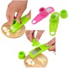 Garlic Press with Plastic Handle, Stainless Steel Blades, Ideal for