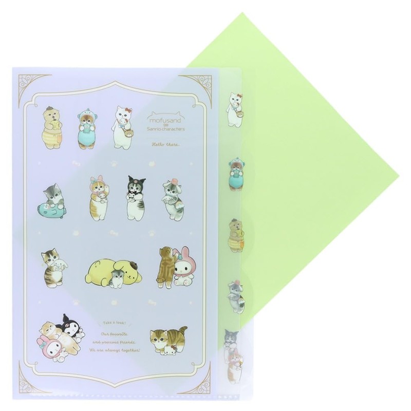 Sunstar Stationery Mofusand Clear File Die Cut Plush Toy S2137909