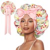 Vettres Hair Bonnet for Sleeping Satin Lined Sleep Cap Double