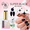 HYBRID SUPER BLACK Gel Polish, Professional Nail Color, 18ml