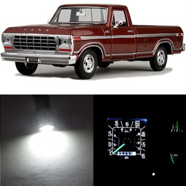 WLJH Super Bright White Instrument Cluster Lights Panel Gauge Speedometer Tachometer Bulb Indicator Lamp Full Led Dash Light Kit For Ford F150 F250 F350 1967-1979, Pack of 8