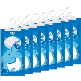 Hanging Moisture absorber Bags (12 Pack) - 12.5 Oz, Fragrance-Free Dehumidifier Bags, Moisture Absorber for Closet, Bathroom, Storage, Kitchens, Basement, Laundries, Spaces, Studies, Boats, RVs