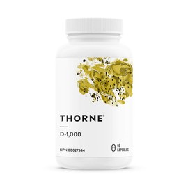 Thorne Vitamin D-1000 - Vitamin D3 Supplement (1,000 IU) for Healthy Bones and Muscles - 90 Capsules