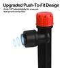 TTioDri Push-to-Fit Drip Irrigation Emitters for 1/4" Drip Irrigation Tubing,