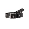 Genuine Leather Belt with Rivets Premium Quality, black