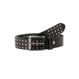 Genuine Leather Belt with Rivets Premium Quality, black