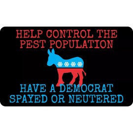 TRUMP 2020 NEUTER A DEMOCRAT ANTI DEMOCRAT MAGA DECAL STICKER POLITICAL